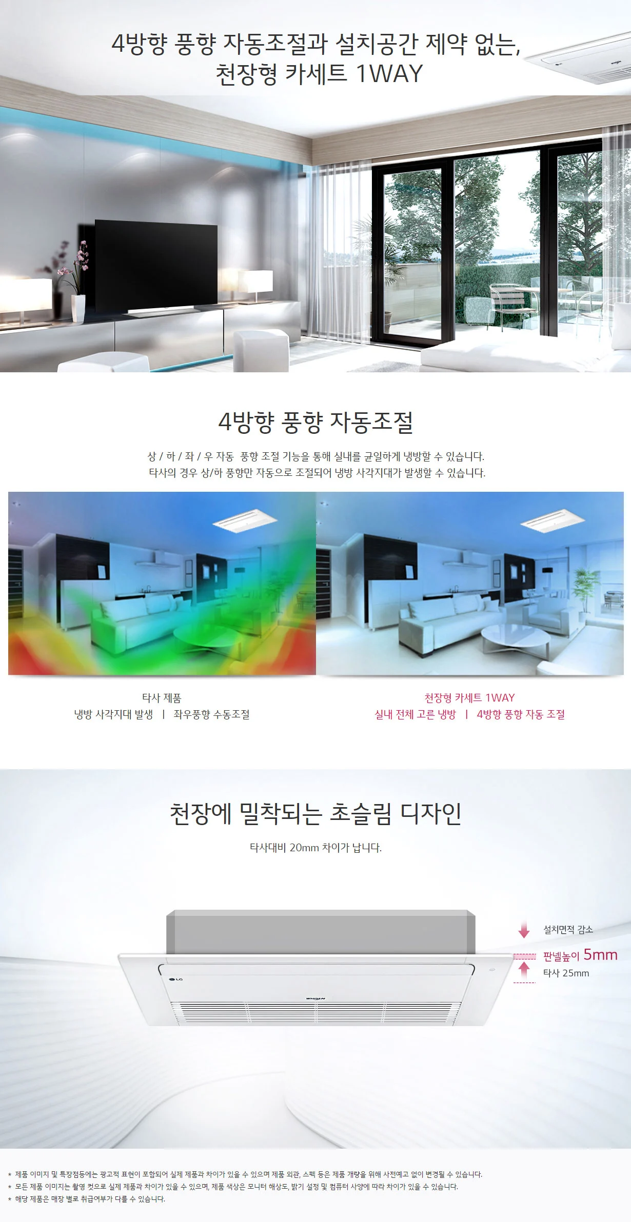 [LG] 천장형 1WAY 냉난방기 10평형 (TW0400U2S) 상세 이미지 1