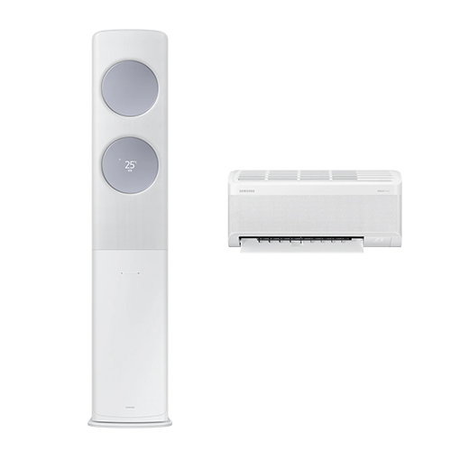 (1Q) 삼성 에어컨 무풍 클래식 일반 화이트 스탠드+벽걸이 17평+6평 (36) AF70F17D24LRS 썸네일 1