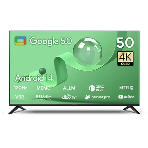 [더함] 스마트 구글 5.0 OS 안드로이드 14 QLED 50인치 120Hz (36) UA501QLED